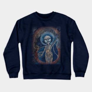 Alien Beautiful Batik Flower Design Crewneck Sweatshirt